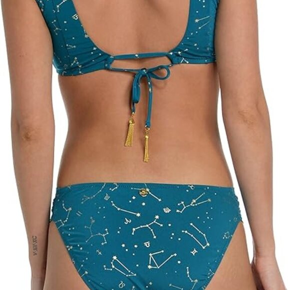 NWT Sunshine 79 Teal Constellation Two Piece Bikini Set Women's Size 10 - Picture 2 of 11